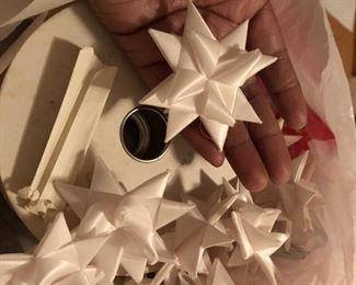 origami snowflakes with directions and materials