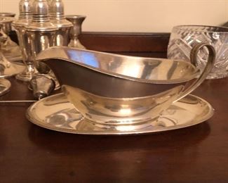 Sterling Gravy Boat and Underplate