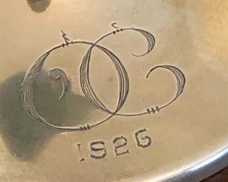 Monogramed candle holders O'Conner, 1926