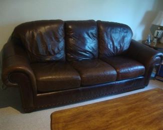 Benchmark leather sofa