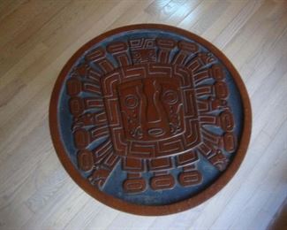 Top of carved pedestal table