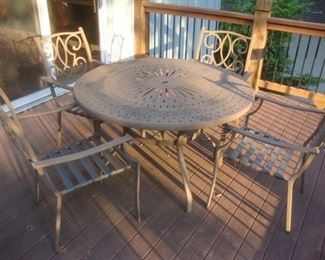 Patio table with 4 chairs