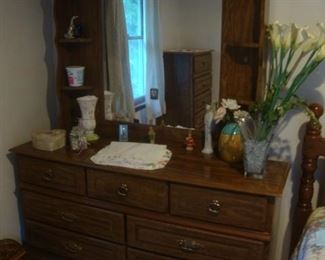Dresser with mirror