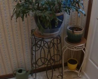 Wrought iron plant stands