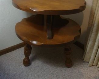 Tiered round side table