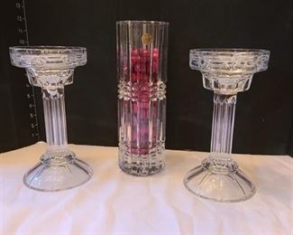 Candle Stands and Vase