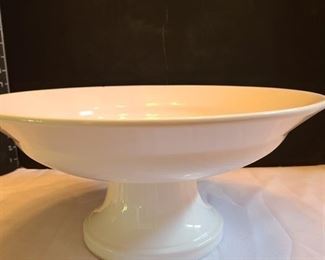 White 15" Bowl on Stand