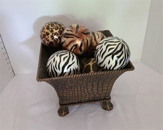 Home Decor with Animal Print Balls