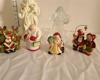 Assorted holiday figurines