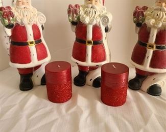 Three Santas, Two Candles
