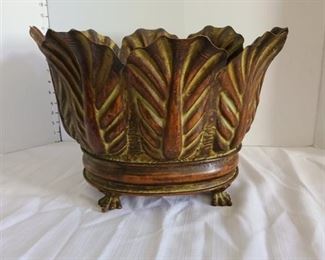 Tin Footed Planter