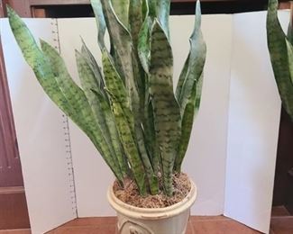 Artificial sansavaria plant in ceramic pot 41 inches
