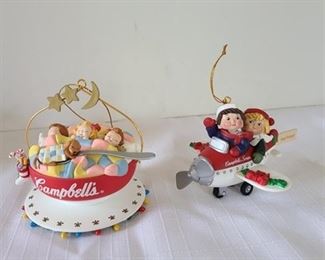 Campbell's Kids Ornaments, one needs glued