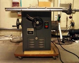 Delta Rockwell 10" Electric Unisaw, Model 34-450, On Wheels