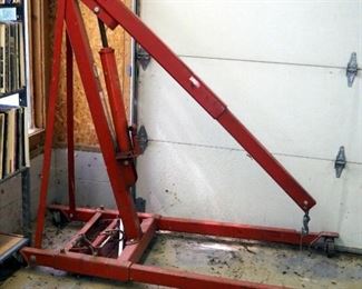 Sunex Deluxe Mobile Adjustable Crane, Model SI-1500T