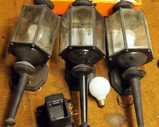 Reclaimed Sconce Porchlights, Qty 3, 24" Tall