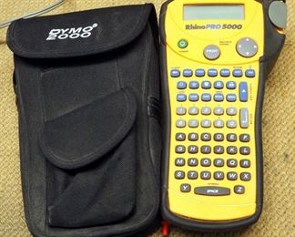 Dymo Rhino Pro 5000 Labeler, Dymo Letra Tag Labeler, In Carrying Case