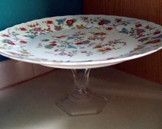 Crate & Barrel Saucers, Phaltzgraff Plates And Bowls, Qty 11, Stemware, Cake Plate, Showtime Grillware Microwave Griddle, Knives, Hand Mixer, And More