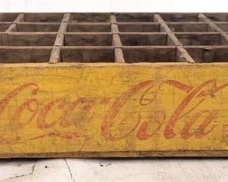 1x - Vintage Coca-Cola wooden drink crate 12 x 18 1/2

