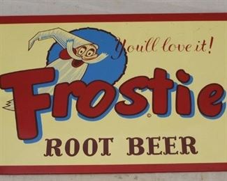 4 - Frostie Root Beer Metal Sign 16 x 9 3/4
