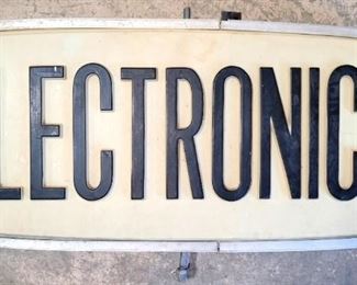 7x - Electronics lightable sign 23 x 50 x 9 1/2
