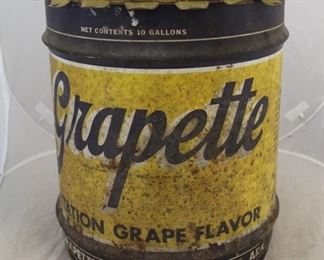 26 - Grapette 10 Gallon Syrup Can 17 x 15
