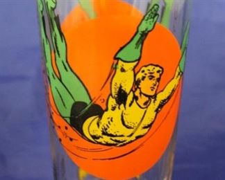 74 - 1976 Pepsi Super Series Aquaman glass 6 1/4"
