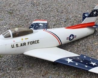 82 - US Air Force red white & blue jet 53 x 48
