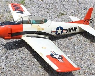 83 - US Army white orange & black plane 50 x 63
