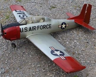 88 - US Air Force silver & red plane 66 x 51
