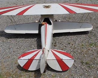 89 - White & red stripe plane 91 x 64
