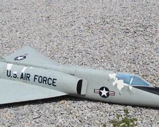 92 - US Air Force silver jet plane 85 x 46
