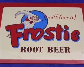 103 - Frostie Root Beer Metal Sign 7 1/4 x 10 1/4
