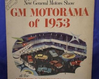 129 - GM Motorama of 1953 Cardboard Standee 14 x 17

