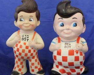 147 - Lot of 2 Vintage Bob's Big Boy Banks

