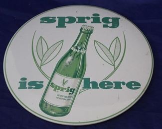 153 - Spring is Here metal button 9" diameter
