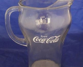 171 - Coca - Cola glass pitcher
