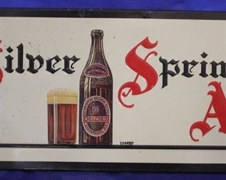 175 - Silver Spring Ale metal sign 9 x 19 1/2
