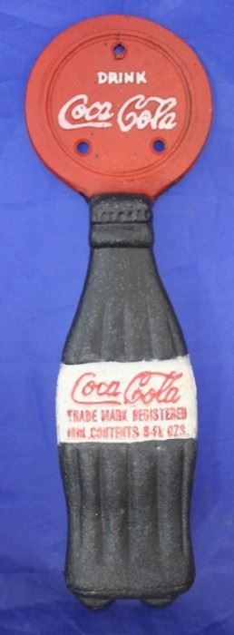 178 - Cast iron Coca - Cola door pull
