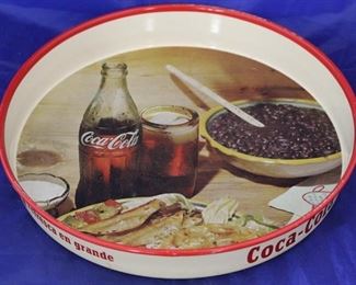 199 - Vintage Coca - Cola 13" round metal tray
