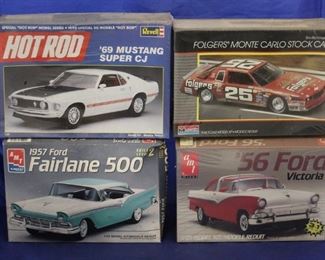 226 - 4 Assorted model car kits in boxes
