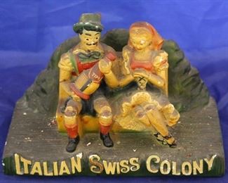 248 - Italian Swiss Colony advertising chalkware statue