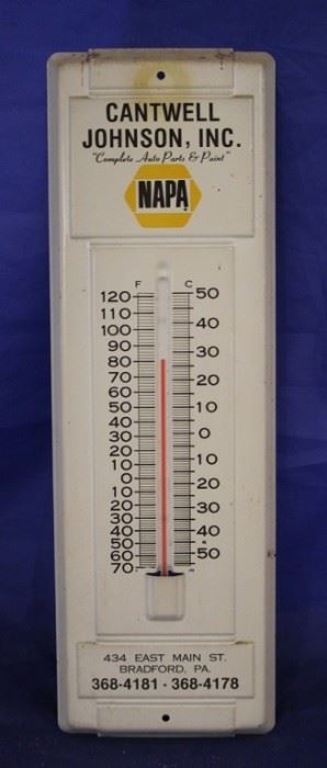 256 - Napa Auto Parts metal thermometer 14 x 5
