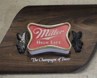 270 - Miller High Life advertising sign 12 x 25
