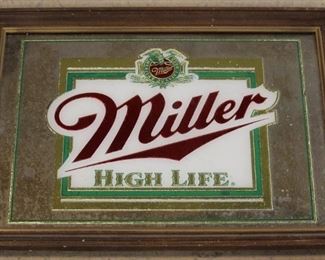 279 - Miller High Life mirror 15 x 20
