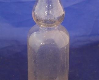 317 - J T Whips glass milk bottle 9 1/2" tall
