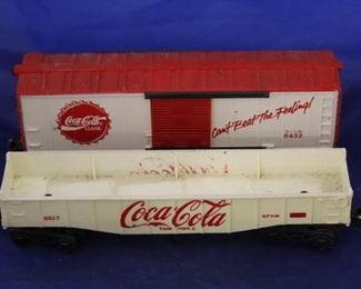 324 - 2 K-Line Coca-Cola O scale train cars
