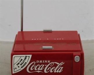 361 - Coca-Cola cooler AM/FM radio
