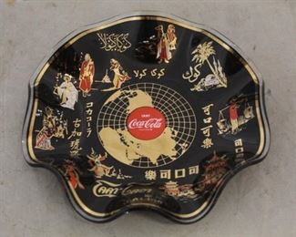 362x - Vintage Coca-Cola glass dish 7 1/2" round

