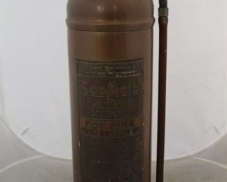 371 - Sod Acid copper fire extinguisher 24" tall
